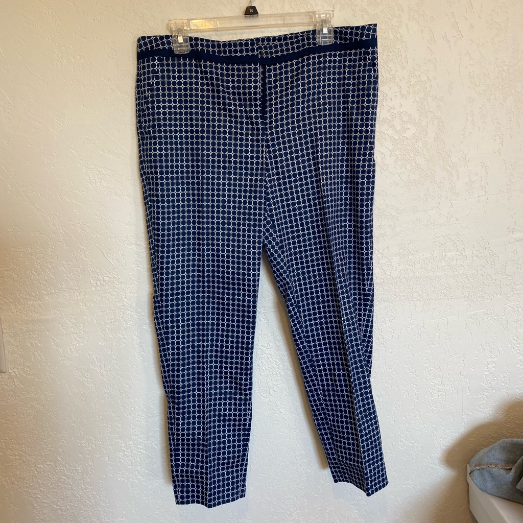Blue Pattern Pants